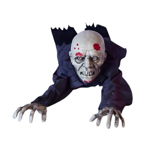 Halloween Zombie Groundbreaker Decoration with Scary Sound Glowing Eyes U24409
