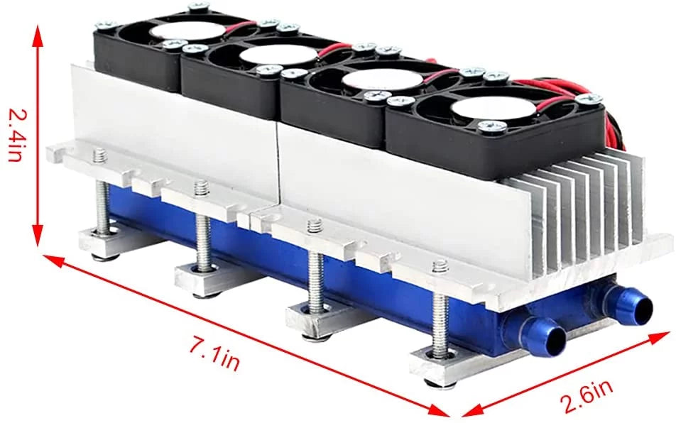 4 Chip 288W 12V Semiconductor Refrigeration Kit U67814