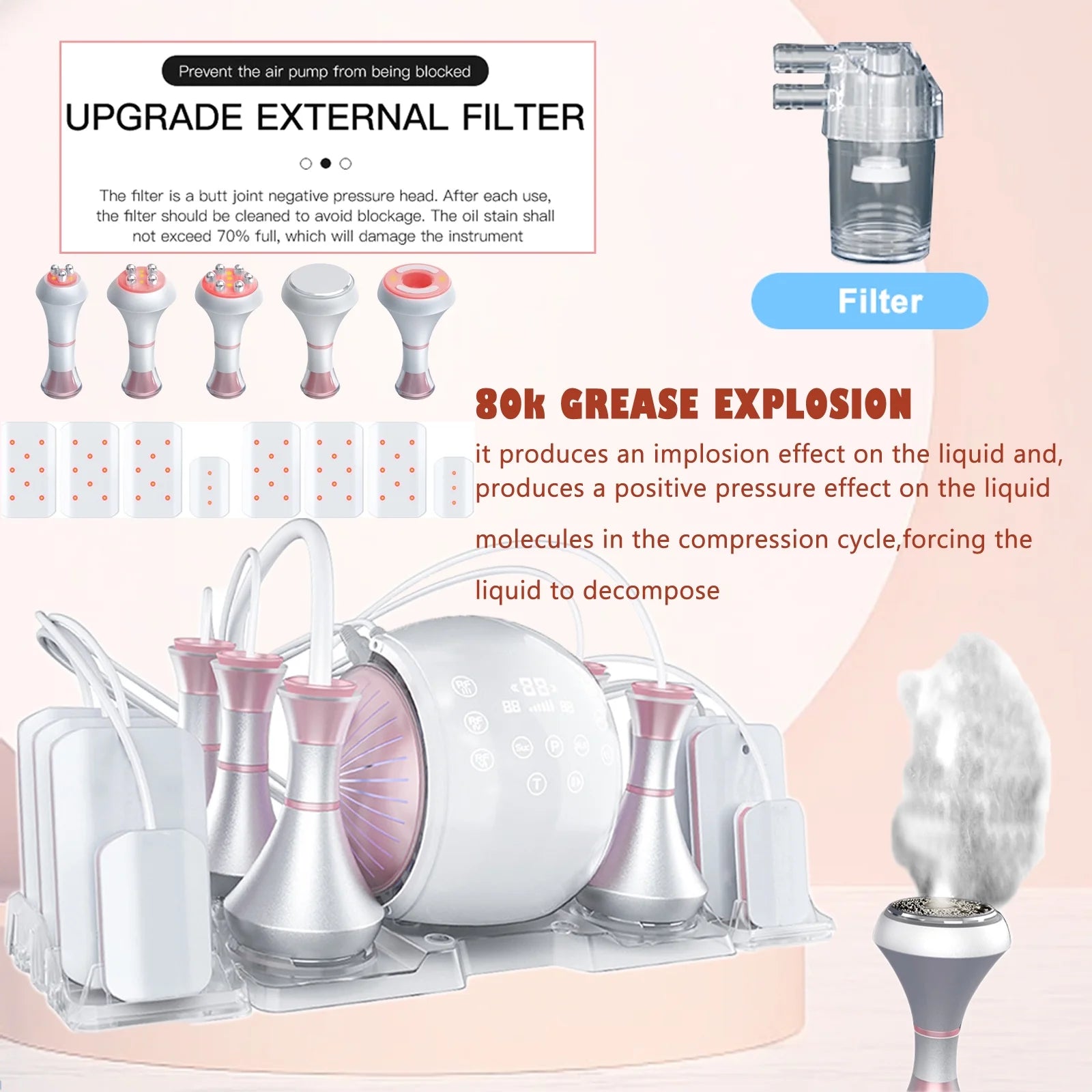 80K RF Radio Frequency Body Slimming Skin Lifting Beauty Machine S586233