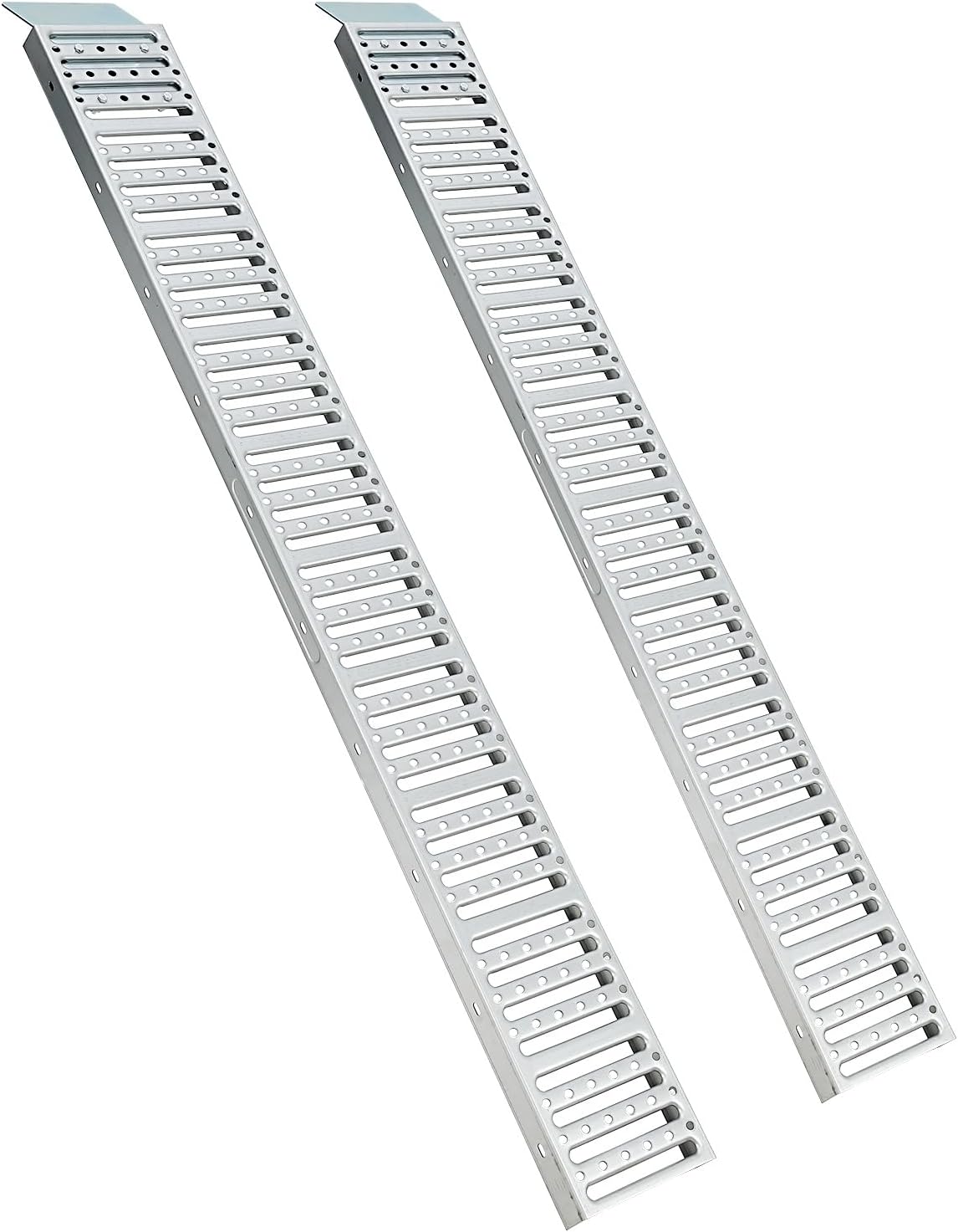 Silver Anti-Slip ATV Ramp Set of Two, 1500 lbs Capacity N99616