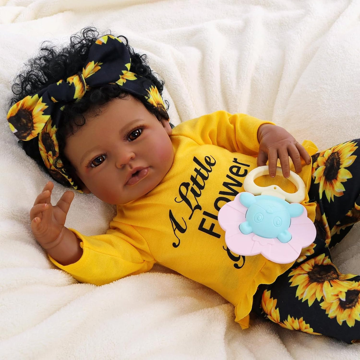 20 Inch Black Soft Vinyl Reborn Baby Doll C841508