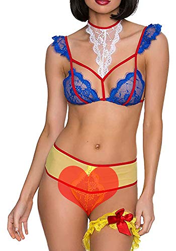 Lace Halter Babydoll Bra and Panty Set R925