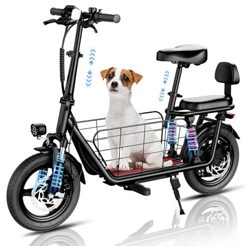 850W Peak Electric Scooter with Seat, 22MPH & 25 Miles Range, Dual Suspension, 14" Folding E Scooters G525998