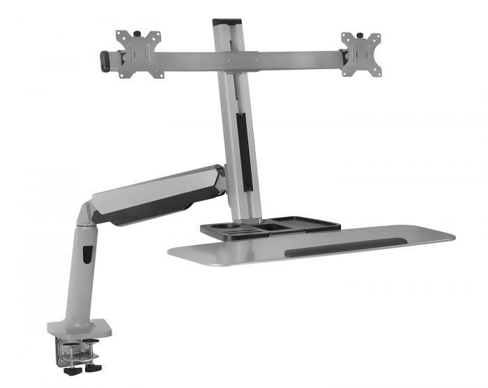Standing Desk Converter with Height Adjustable Keyboard and Monitor Arm W800