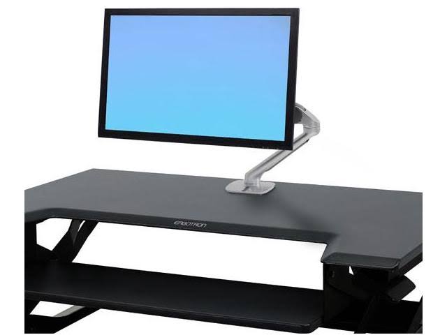 Black Sit-Stand Desktop Workstation E785