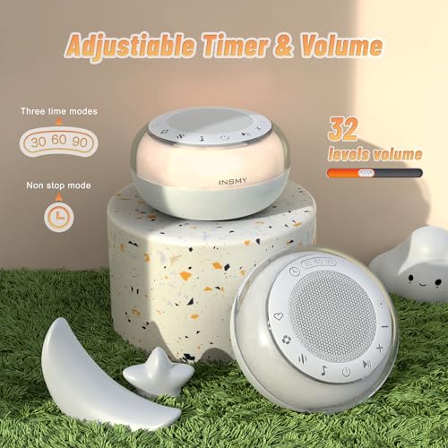White Noise Machine with 35 Soothing Sounds and Nightlight H29639