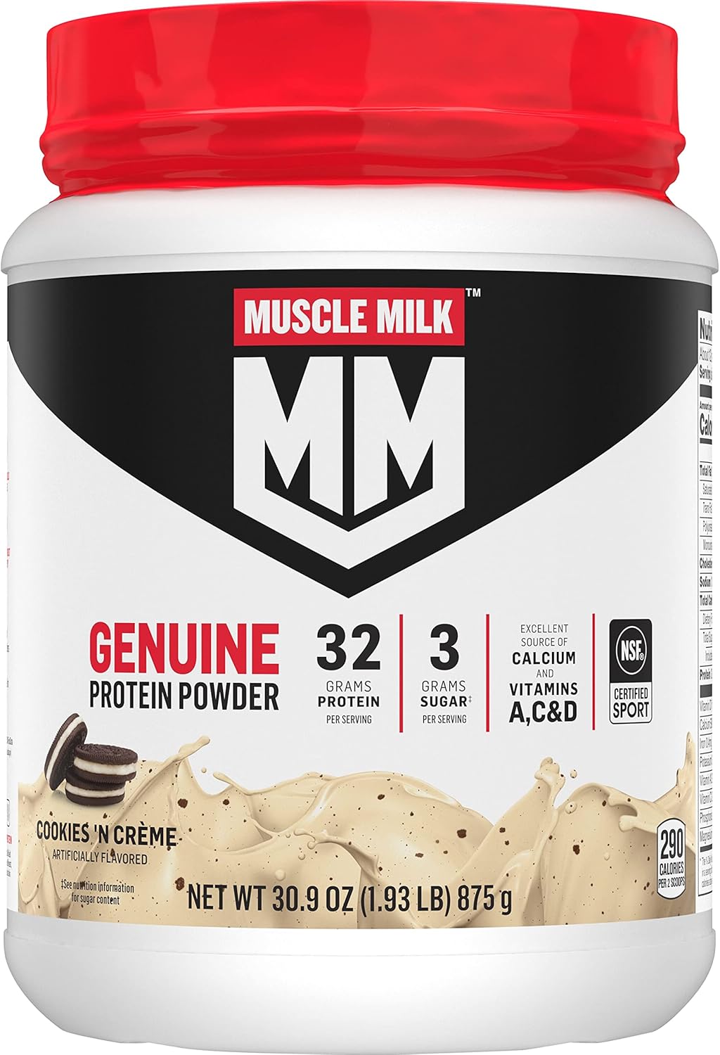 Cookies 'n Crème Protein Powder, 4.94 Pound, 32 Servings B158188