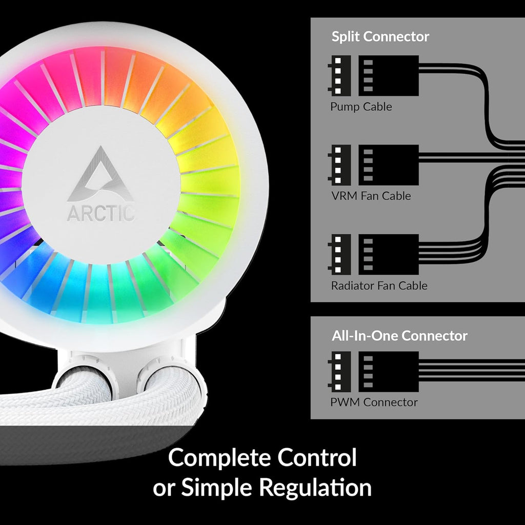 White 240 CPU AIO Water Cooler Z43410