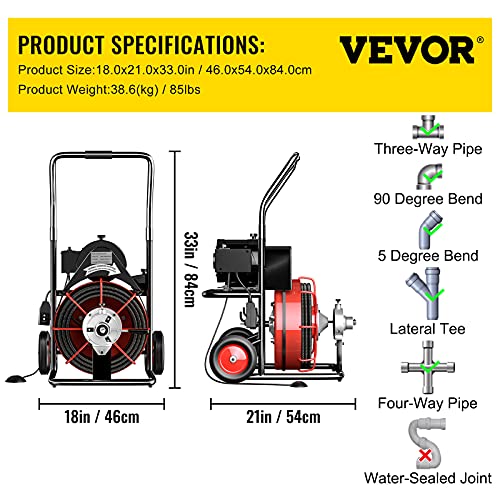 Drain Cleaner Machine with Foldable Handle U9906