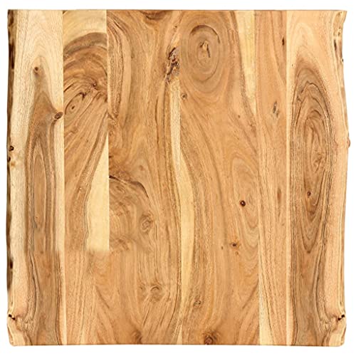Solid Acacia Wood Table Top 22.8" x(19.7"-23.6") x1 H852613