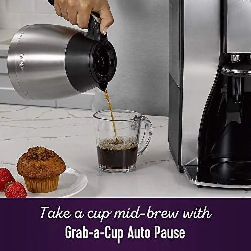 10 Cup Thermal Programmable Coffeemaker, Stainless Steel T1422