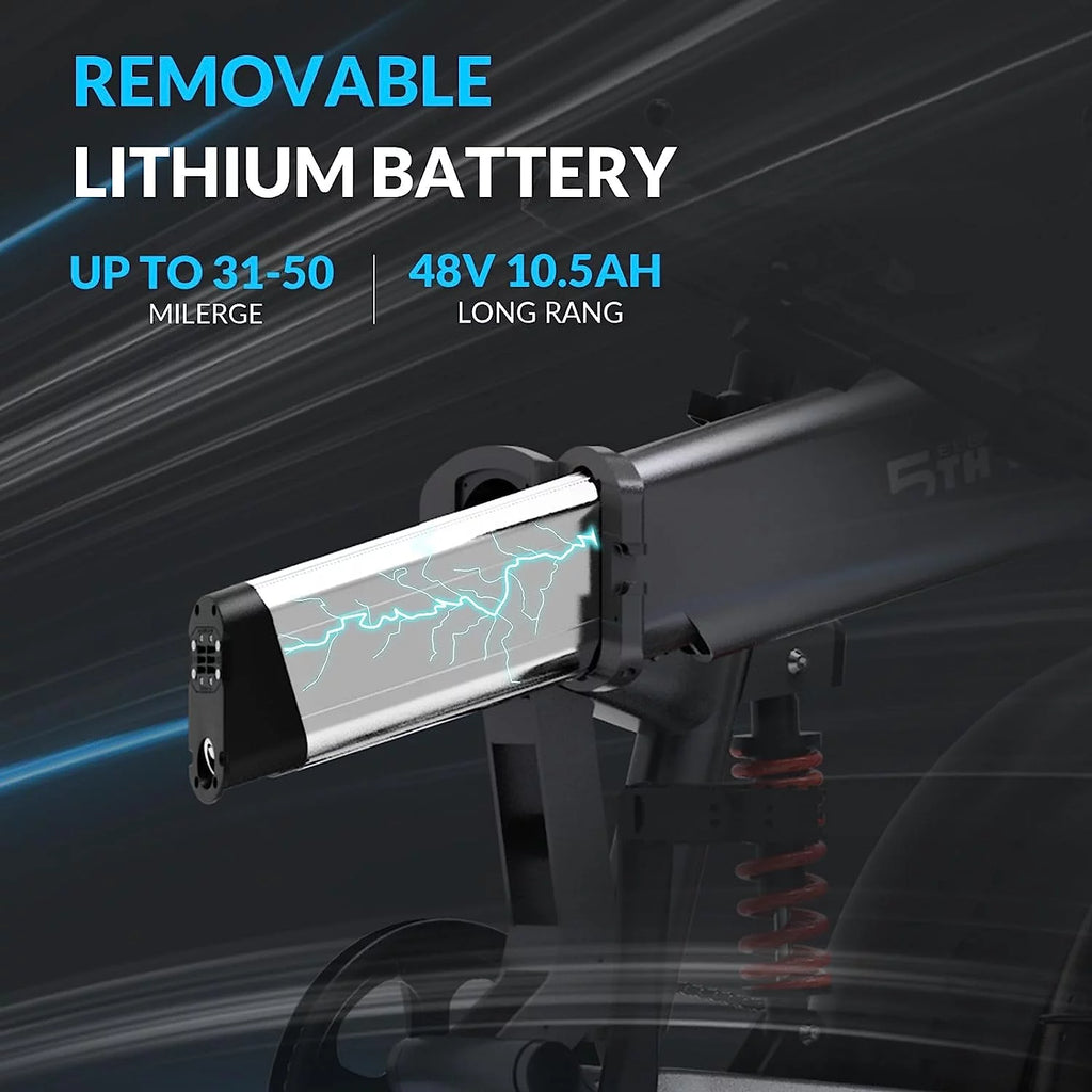 48V 10.5Ah Removable Battery 500W Motor Foldable Fat Tire Electric Bike M286