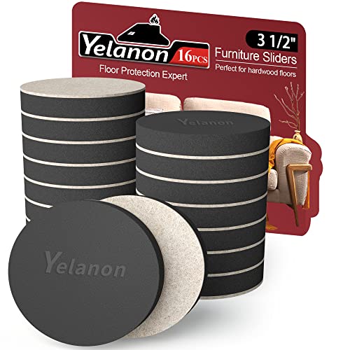 8 pcs 3 1/2” Round Furniture Sliders J178336