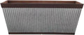 24 Inch Outdoor Deck Rail Textured Resin Planter U20037