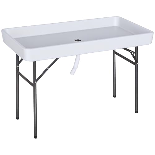 Portable Folding Fish Fillet Cleaning Table with Sink I1057