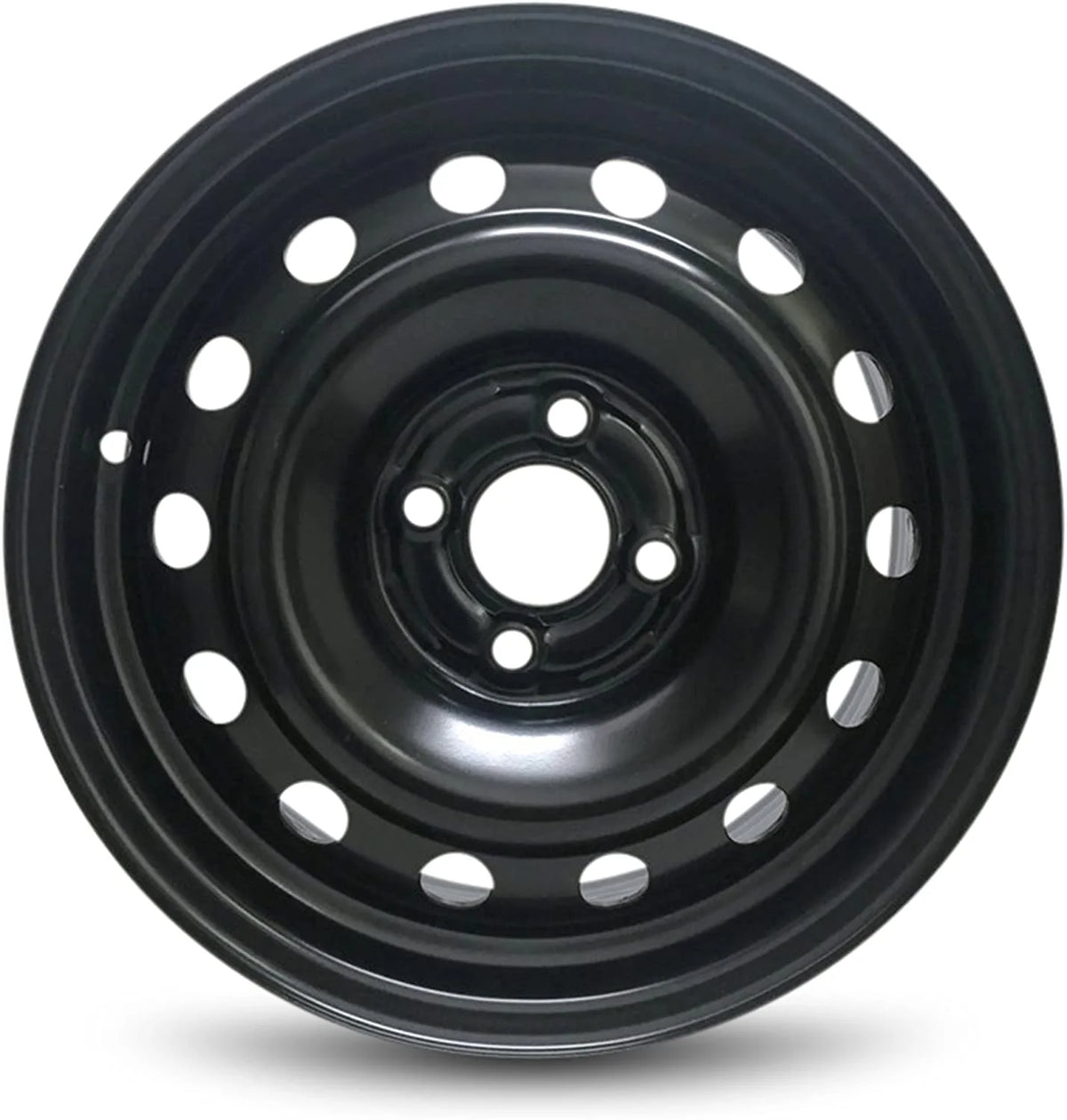 15 Inch Black Steel Rim W5485