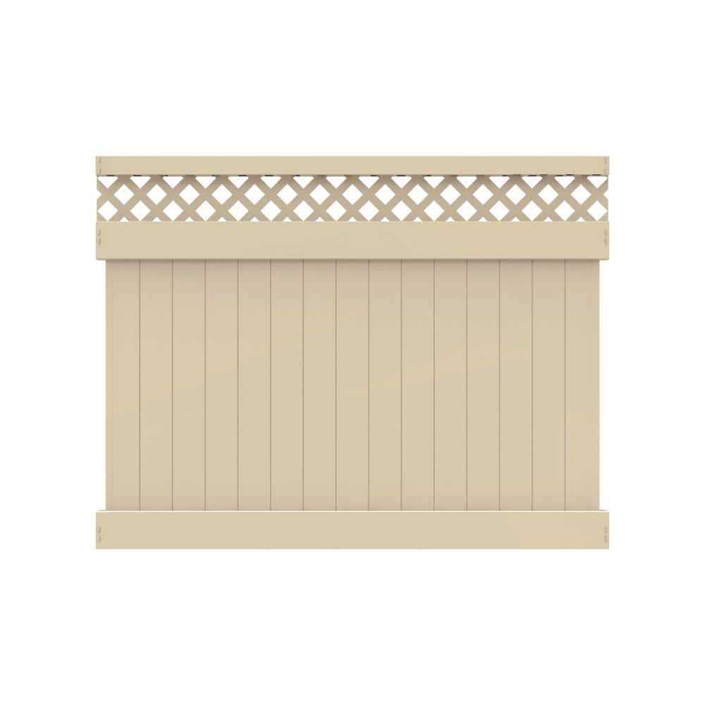 Vinyl Lattice Top Fence Panel A250918
