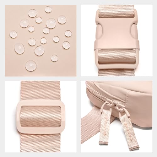 Lavender Belt Bag Fanny Pack Crossbody Bags with Initial Letter Patch K98870