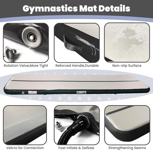 6.6ft 10 ft 13ft 16ft 20ft 4/8in Thick Inflatable Gymnastics Mat O251613