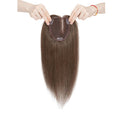 100% Human Hair Topper Silk Base Q586