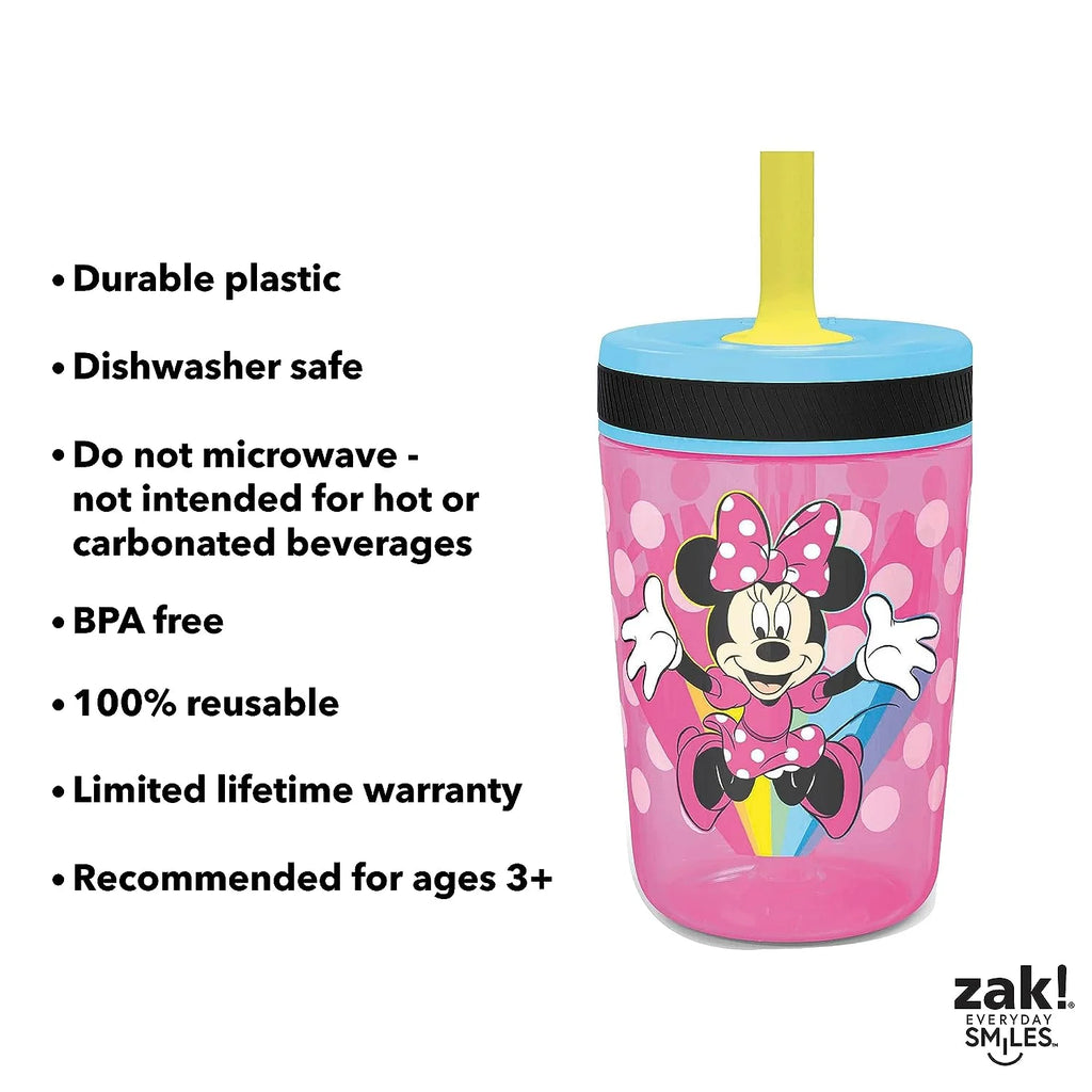15 oz Leak-Proof Plastic Tumbler with Straw K62152