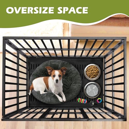 38 inch Folding Dog Crate with Removable Tray I525