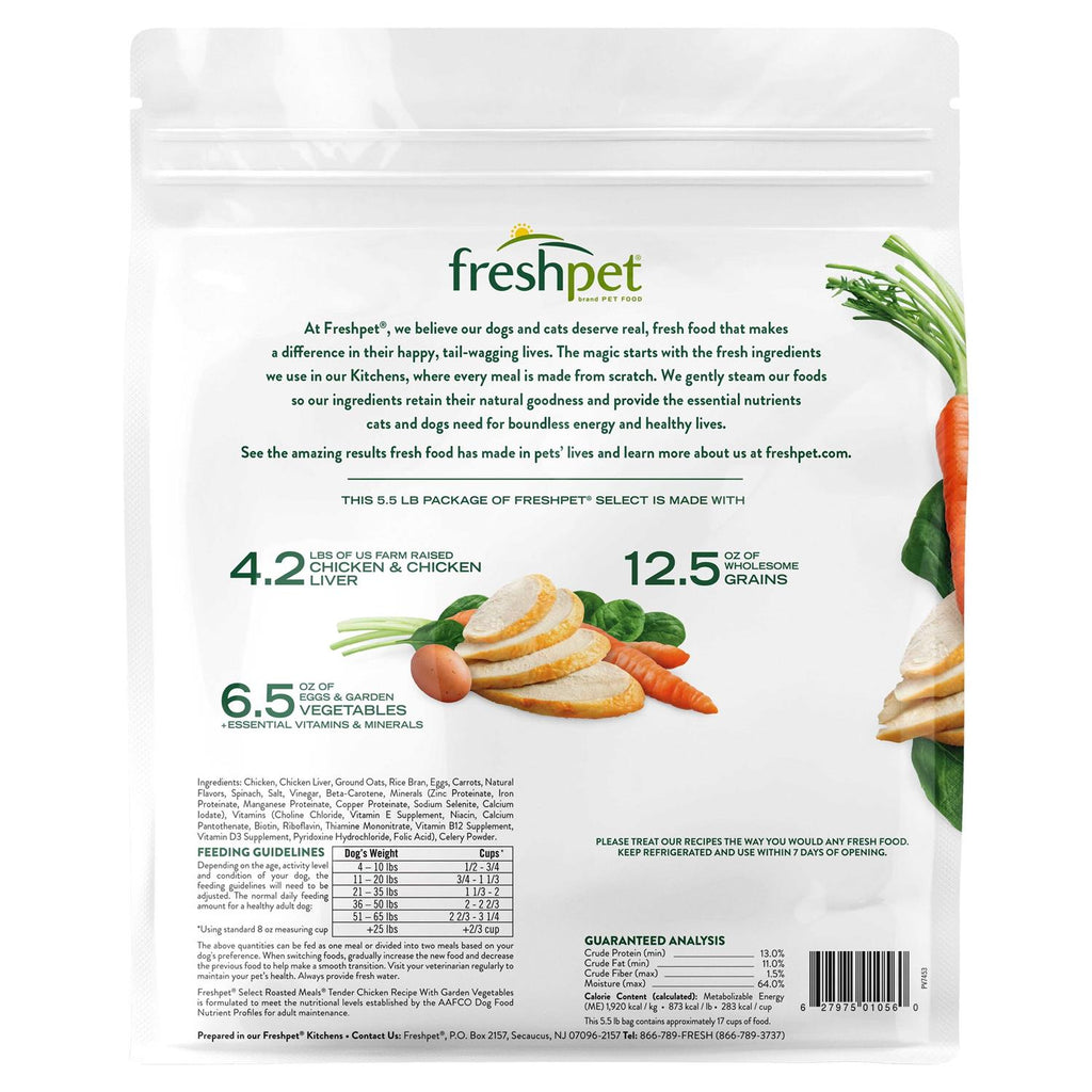 Freshpet Select Dog Food Tender Chicken Recipe I461
