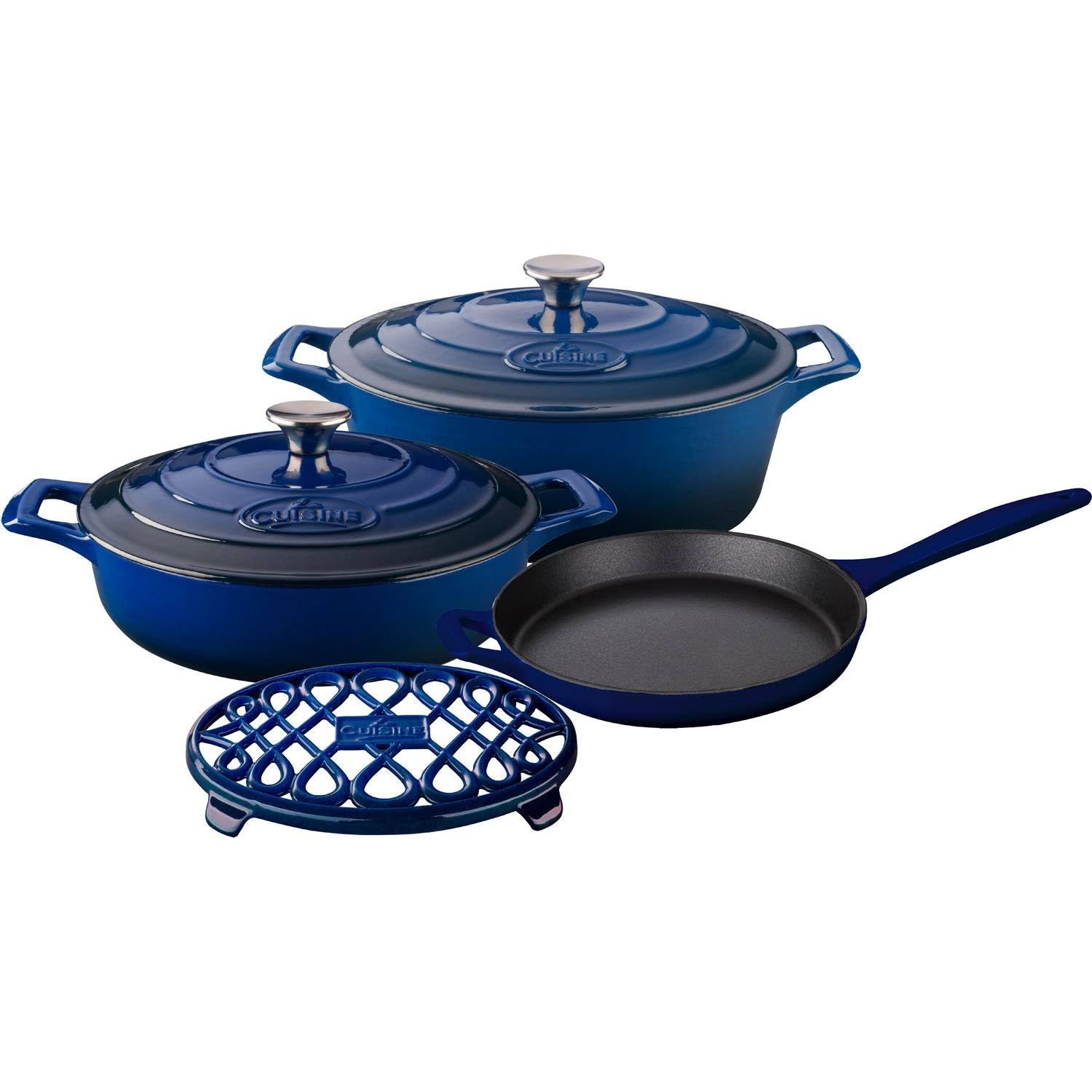6-Piece Enameled Cast Iron Cookware Set D18819