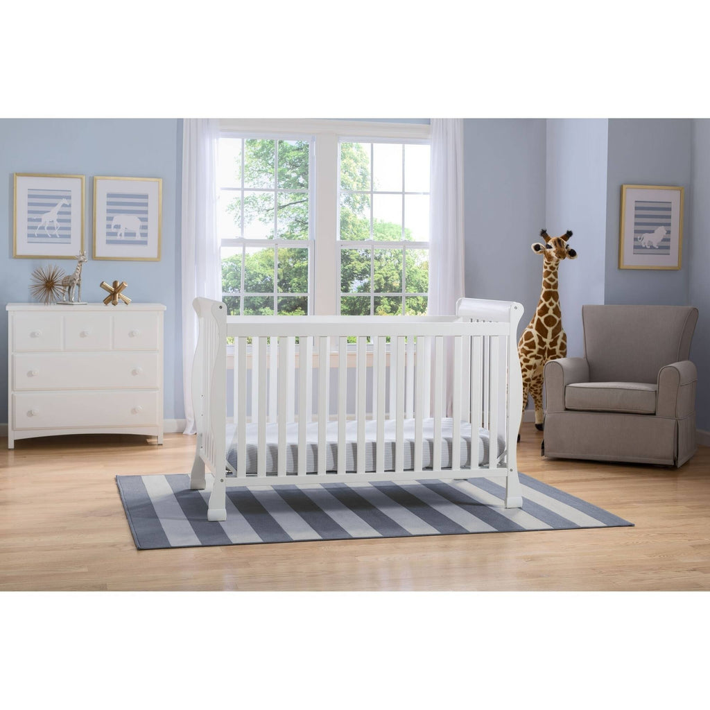 Bianca White 4-in-1 Convertible Crib I419