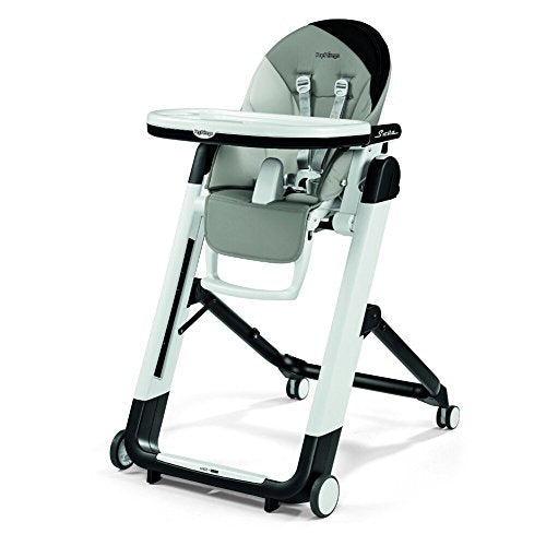 Folding High Chair & Recliner, Height Adjustable, Ambiance Brown (White) U1900