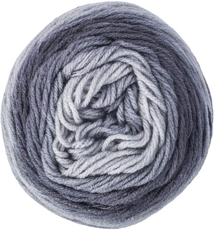 Red Heart Yarn Super Saver Ombre Yarn 10 oz Anthracite S4646