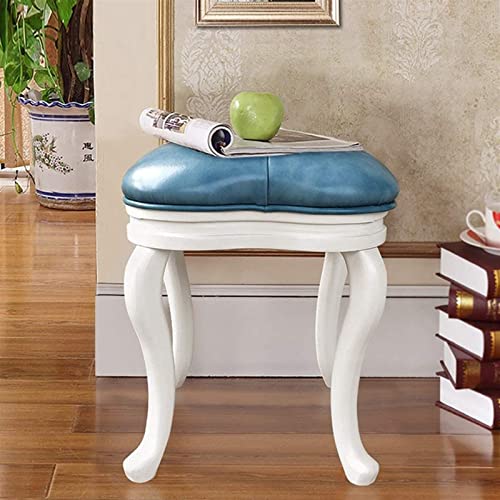 Upholstered Solid Wood Vanity Stool M2976