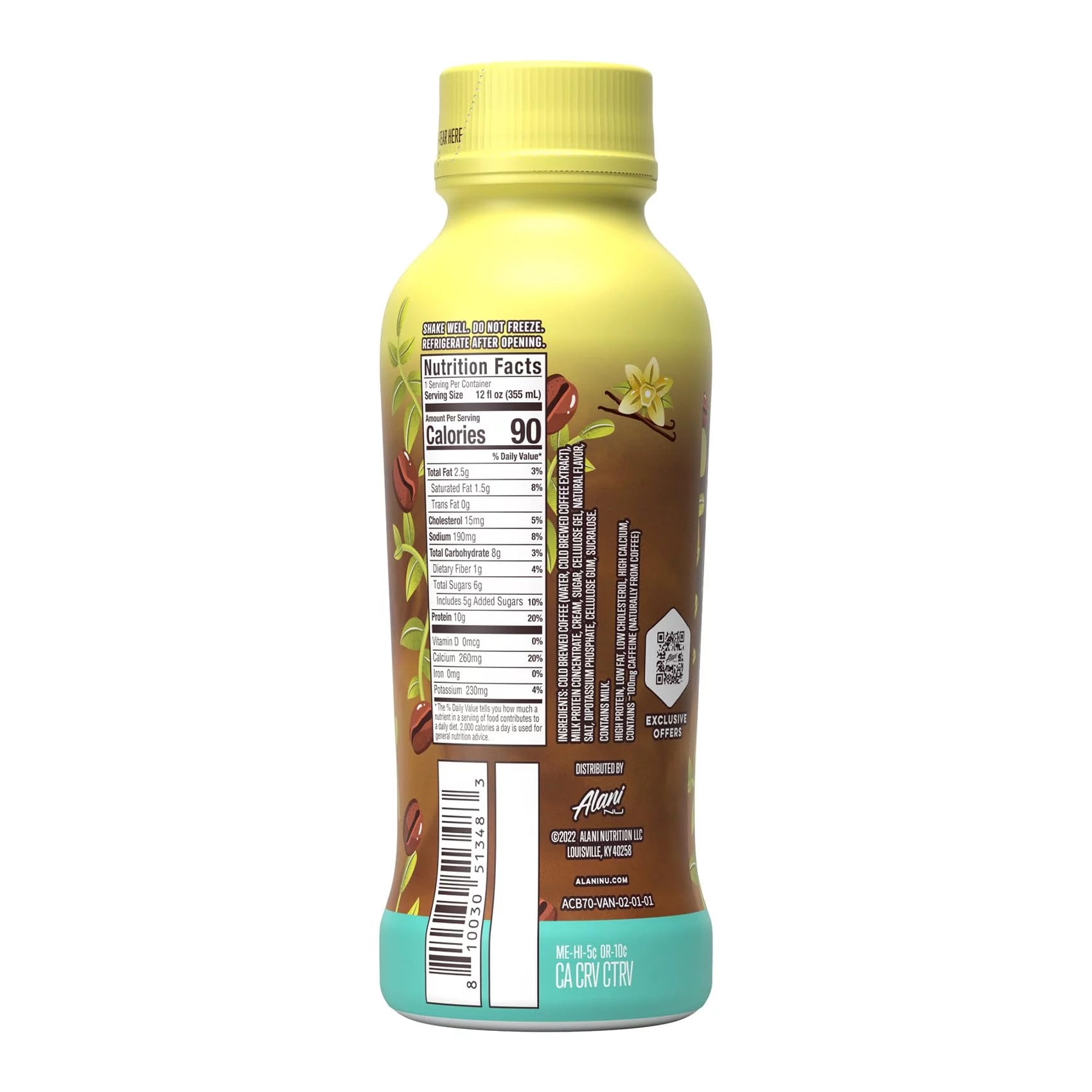 Vanilla Protein Coffee, 12 Fl Oz (Pack of 12) V452