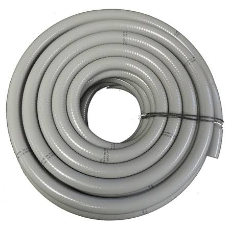 2 in. Dia x 25 ft. Non-Metallic UL Liquid Tight Electrical Conduit Kit with 2 Straight and 2 Angle Fittings D8006