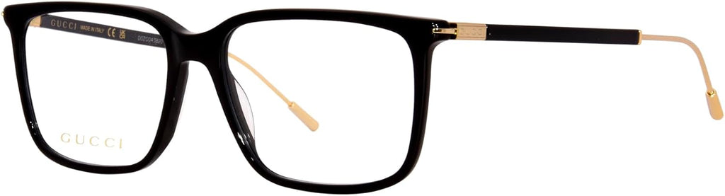 Black Rectangle Men's Eyeglasses U86526