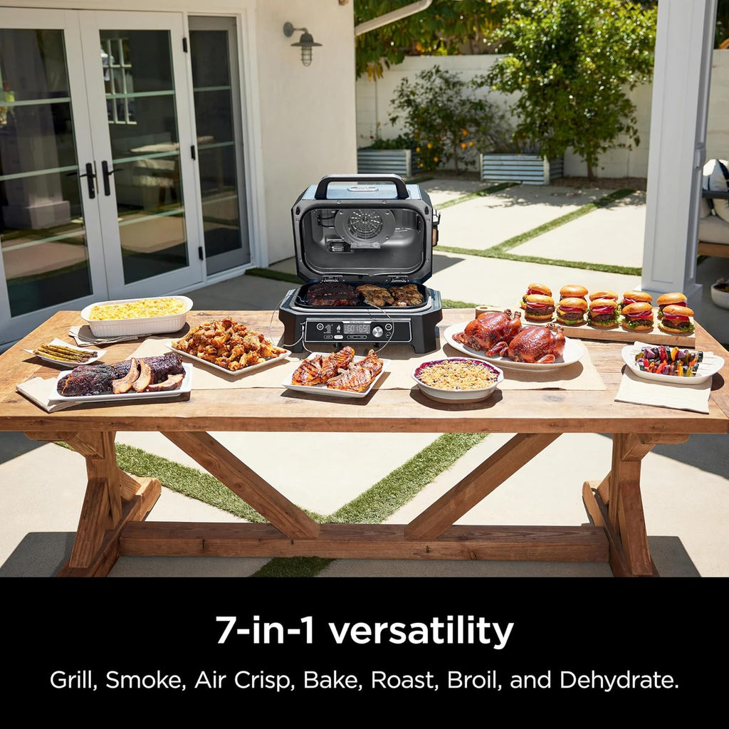 Black Outdoor Grill & Smoker V9380