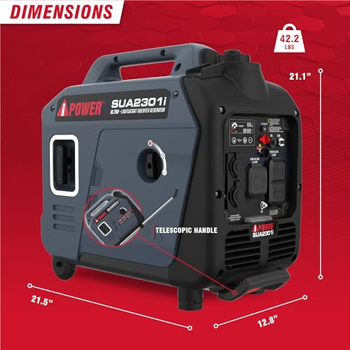7600W Dual Fuel Portable Inverter Generator with Electric Start N82884