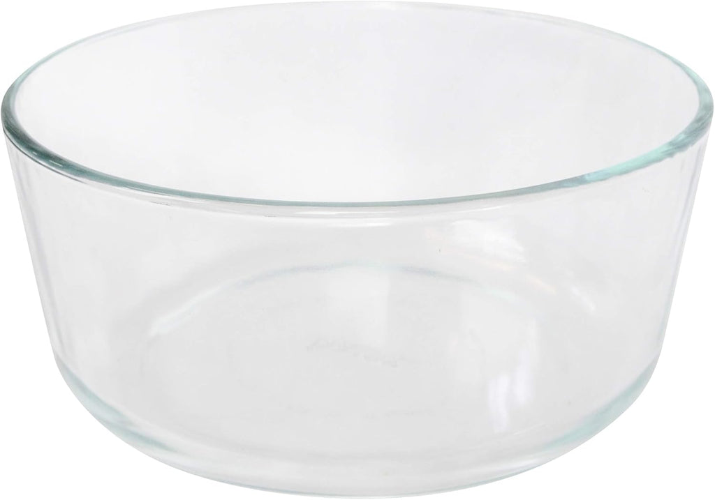 7-Cup Glass Bowl with 4 Sea Glass Lids X828