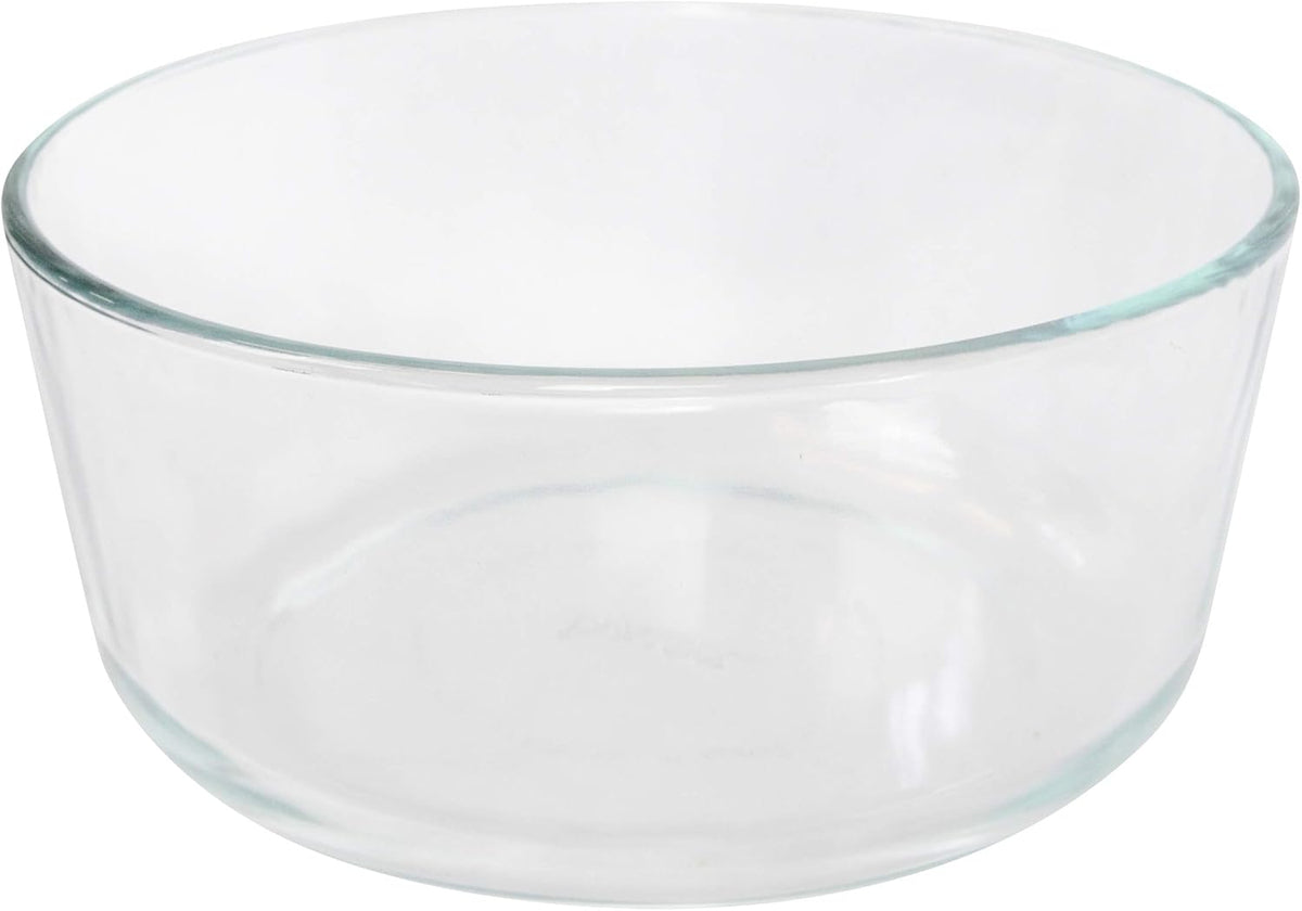 7-Cup Glass Bowl with 4 Sea Glass Lids X828