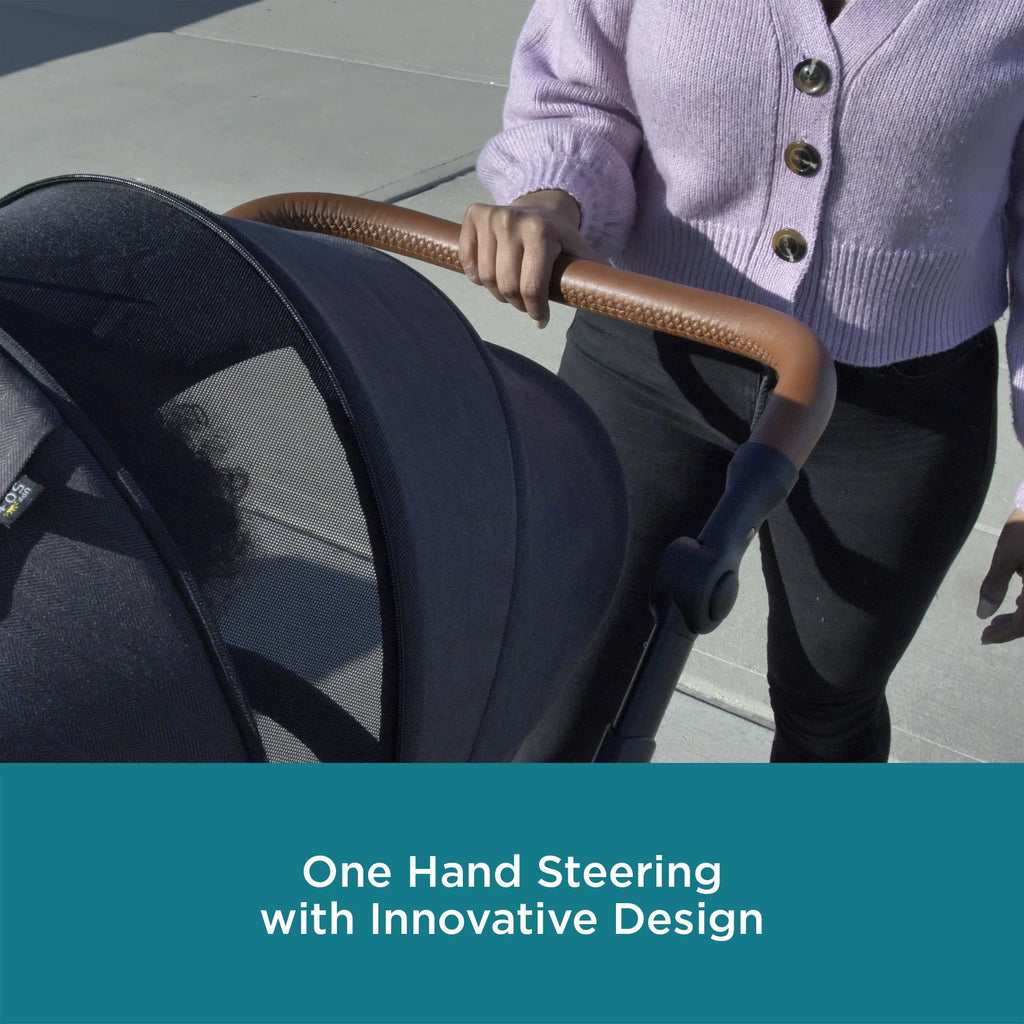 Black Herringbone Double Tandem Stroller I725714