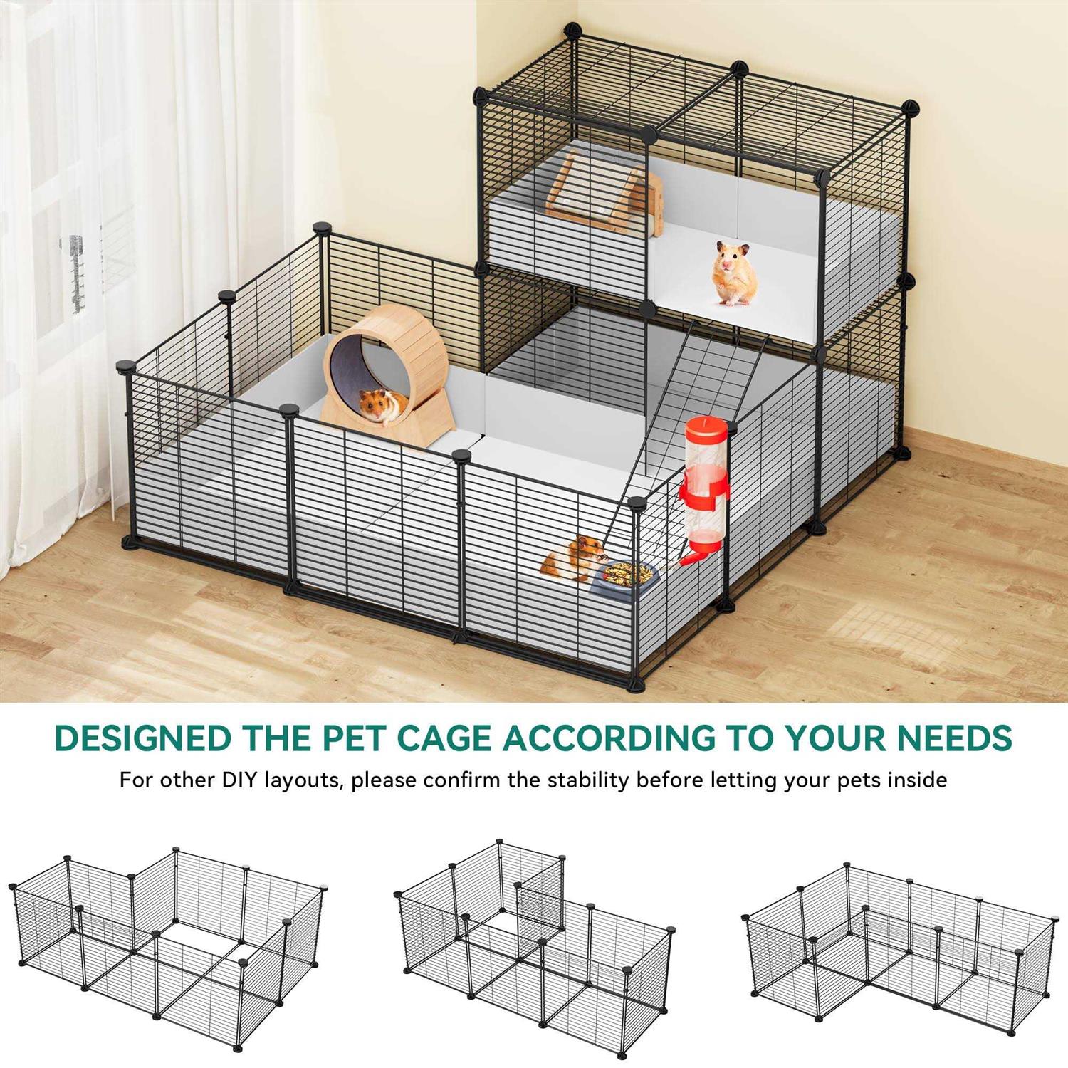 Guinea Pig Cage with Waterproof Plastic Liner I44223