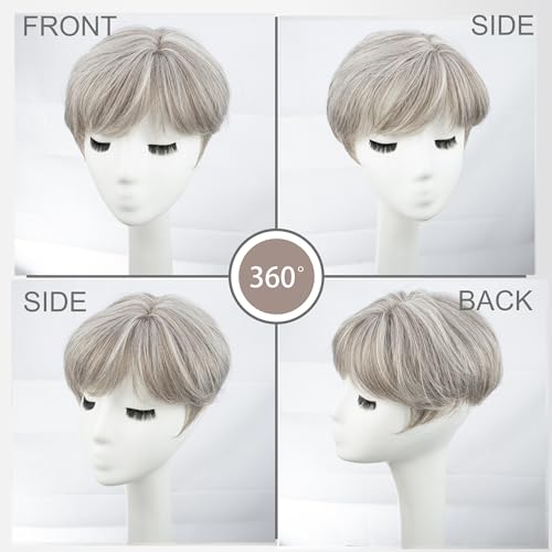 Blonde Synthetic Hair Topper for Women X724542