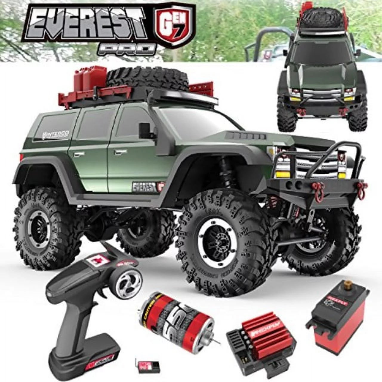 Green 1 by 10 Scale 4 x 4 Truck H1951