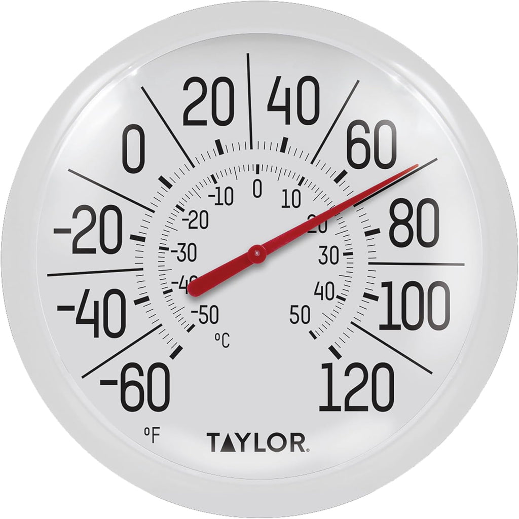 White Bezel 8.5 Inch Dial Thermometer G44708