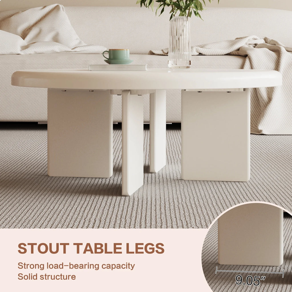 White Round Coffee Table T96864