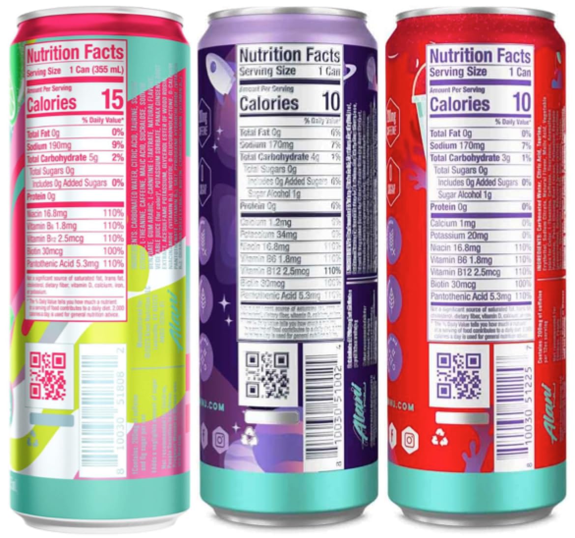 Sugar Free Energy Drinks 12 ounce Cans 3 Flavor Variety Pack 12 Cans P198912