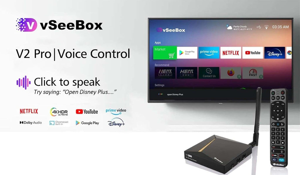 vSeeBox with Bluetooth Voice Remote & Wi-Fi S921570
