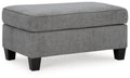 Chenille Smoke Ottoman P303