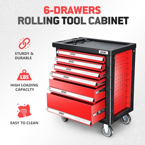 Green 7-Drawer Rolling Tool Cabinet Chest A3743