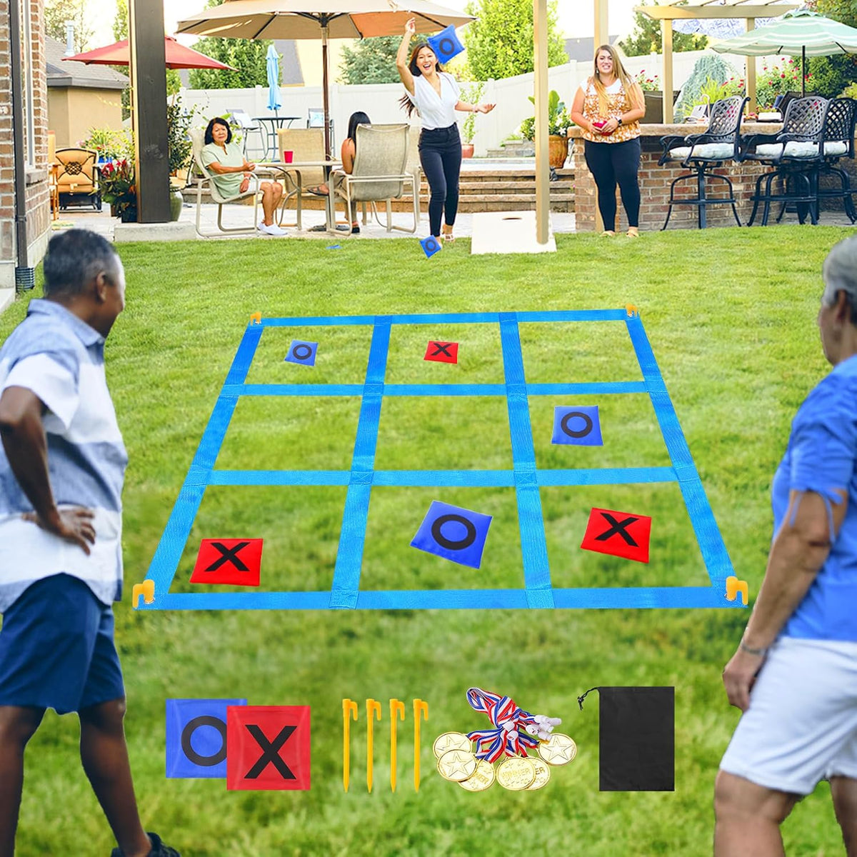 Outdoor Giant Tic Tac Toe Bean Bag Toss Game U819855